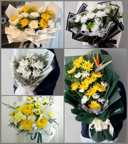 安徽安庆市宿松县北浴乡罗汉山村白事花束代送